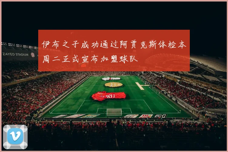 伊布之子成功通过阿贾克斯体检本周二正式宣布加盟球队